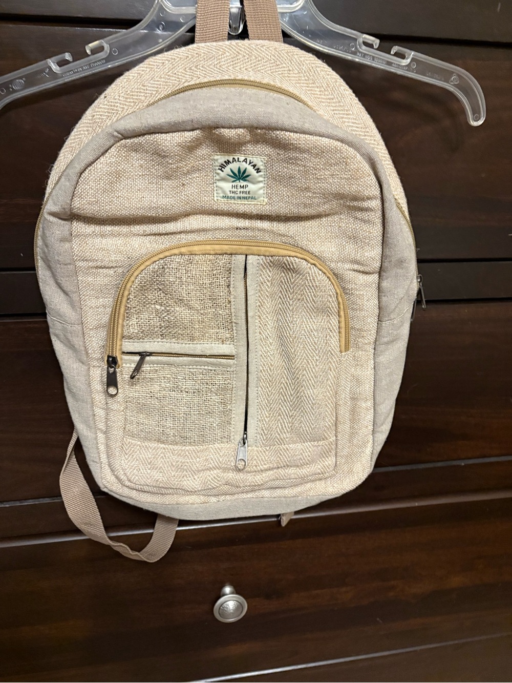 Himalayan Hemp Natural Beige Men's Backpack